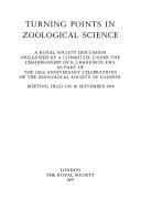 Tapa de Turning points in zoological science