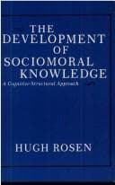 Tapa de The development of sociomoral knowledge