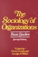 Tapa de The sociology of organizations
