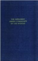 Tapa de The Sephardic Jewish community of Los Angeles