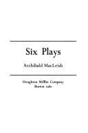 Tapa de Six plays