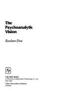 Tapa de The psychoanalytic vision