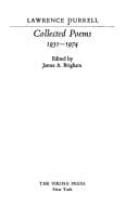 Tapa de Collected poems, 1931-1974