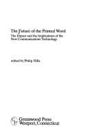 Tapa de The Future of the printed word