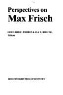 Tapa de Perspectives on Max Frisch