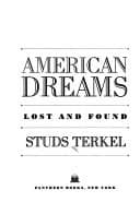 Tapa de American dreams, lost and found