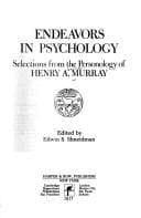 Tapa de Endeavors in psychology