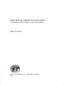 Tapa de The critical temper of Alain Locke