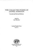 Tapa de The collected poems of Lionel Johnson