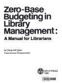 Tapa de Zero-base budgeting in library management