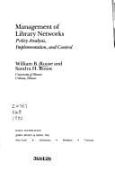 Tapa de Management of library networks