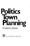 Tapa de The politics of new town planning