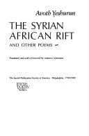 Tapa de The Syrian-African rift, and other poems