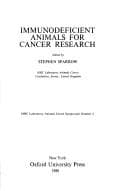 Tapa de Immunodeficient animals for cancer research
