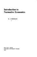Tapa de Introduction to normative economics