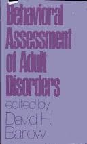 Tapa de Behavioral assessment of adult disorders