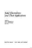 Tapa de Solid electrolytes and their applications