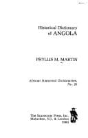 Tapa de Historical dictionary of Angola