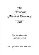 Tapa de The American musical directory, 1861
