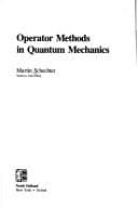 Tapa de Operator methods in quantum mechanics
