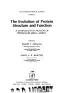 Tapa de The Evolution of protein structure and function