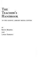Tapa de The teacher's handbook on the school library media center