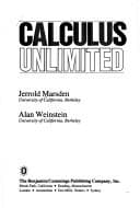 Tapa de Calculus unlimited