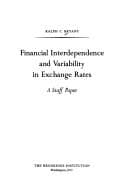 Tapa de Financial interdependence and variability in exchange rates
