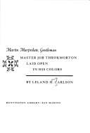 Tapa de Martin Marprelate, gentleman