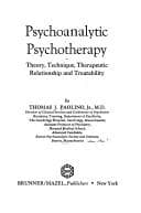 Tapa de Psychoanalytic psychotherapy