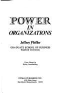 Tapa de Power in organizations