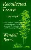 Tapa de Recollected essays, 1965-1980