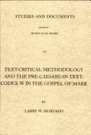 Tapa de Text-critical methodology and the pre-Caesarean text
