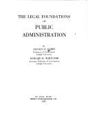 Tapa de The legal foundations of public administration