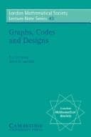 Tapa de Graphs, codes, and designs