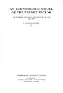 Tapa de An econometric model of the export sector