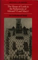 Tapa de The House of Lords in the Parliaments of Edward VI and Mary I