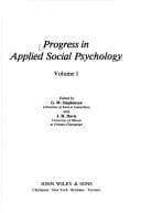 Tapa de Progress in applied social psychology