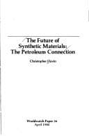 Tapa de The future of synthetic materials, the petroleum connection