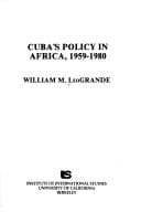 Tapa de Cuba's policy in Africa, 1959-1980