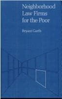 Tapa de Neighborhood law firms for the poor