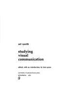 Tapa de Studying visual communication
