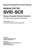 Tapa de Manual for the SVIB-SCII