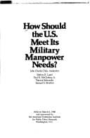 Tapa de How should the U.S. meet its military manpower needs?