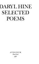 Tapa de Selected poems