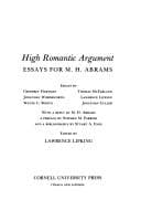 Tapa de High romantic argument