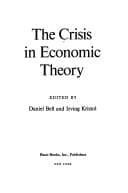 Tapa de The Crisis in economic theory