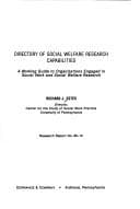 Tapa de Directory of social welfare research capabilities