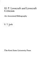 Tapa de H. P. Lovecraft and Lovecraft Criticism