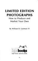 Tapa de Limited edition photographs